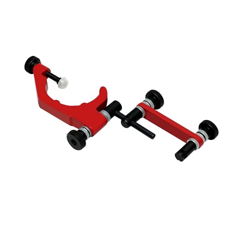 TEXALAN(R Universal Indicator Holder for Dial Test Indicator 1-7/8" Clamping Diameter Aluminum Alloy Red and Black