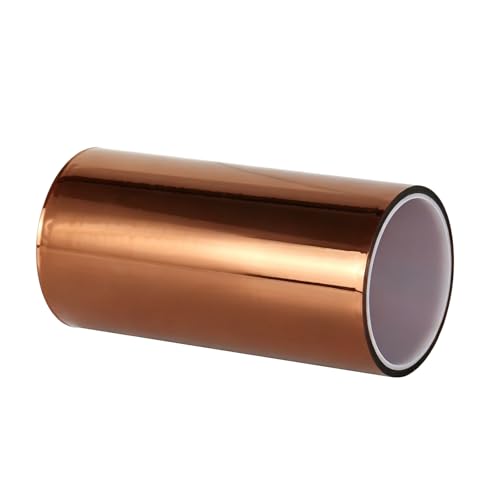 BOMEI PACK Polyimide Tape, 1 Pack High-Temperature Resistant Tape 7inch x 16m(54ft), No Residue Heat-Resistant Tape for Electric Task, 3D Printing, Soldering, Sublimation, Masking - size: 7 inch