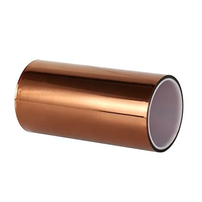 BOMEI PACK Polyimide Tape, 1 Pack High-Temperature Resistant Tape 7inch x 16m(54ft), No Residue Heat-Resistant Tape for Electric Task, 3D Printing, Soldering, Sublimation, Masking - size: 7 inch