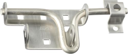 National Hardware Sliding Bolt Gate Latch, Stainless Steel, N303-131 (Pack of 10) - size: Pack of 10