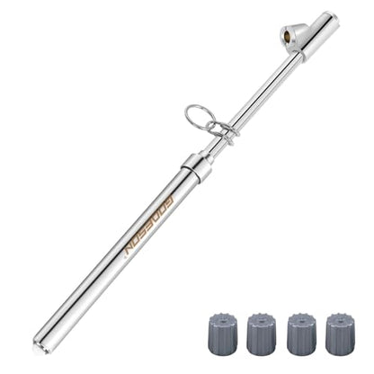 GODESON Heavy Duty Tire Pressure Gauge 10-150 PSI, Professional Dual Head Air Pressure Gauge for Truck Car Motorcycle, Accurate Reading Pen Style Tire Gauge with 1-10 Bar Range - size: 1pack