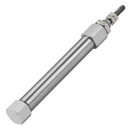 Heschen Stainless Steel Slim Air Pneumatic Cylinder, CDJ2B 10-50, M5 Port, 10mm Bore, 50mm Stroke, Double Acting Single Rod - size: 50mm Stroke