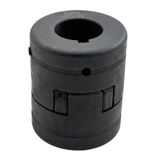 7/16" to 7/8" L075 Flexible 3-Piece L-Jaw Coupling Coupler Set & Rubber Spider for Log Wood Splitter,Multi-Flex Couplings L075-7/16-7/8