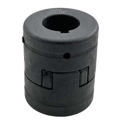 7/16" to 7/8" L075 Flexible 3-Piece L-Jaw Coupling Coupler Set & Rubber Spider for Log Wood Splitter,Multi-Flex Couplings L075-7/16-7/8