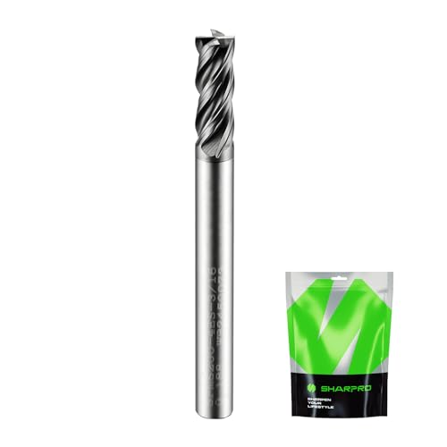 3/16'' Shank Carbide End Mills, 4 Flute Square End Mill Bits - size: 3/16 in(4 Flute)