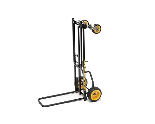 Rock-N-Roller R6G (Mini Ground Glider) 8-in-1 Folding Multi-Cart/Hand Truck/Dolly/Platform Cart/28" to 42.5" Telescoping Frame/500 lbs. Load Capacity, Black - style: R6G
