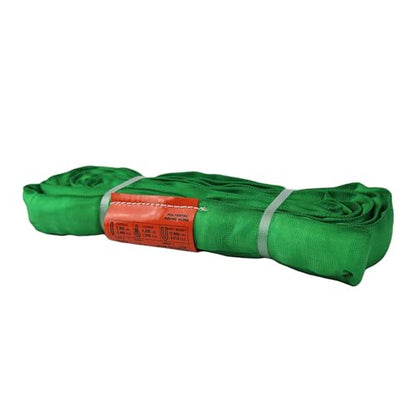 ATERET Powerlift Green Polyester Endless Round Sling - 10 Feet Length, 5,300 lb. Vertical Capacity, 10,600 lbs Basket - Heavy Duty Poly Lifting Sling - color: 02 Green - Vertical Capacity 5,300 lbs, size: 10FT