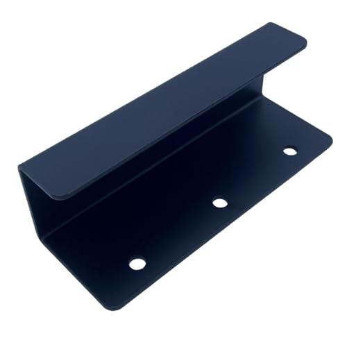 4 PCS Black Steel Wall Tile Bracket, Ladder Hanger for Wall Mount, U Bracket, Billboard Hook, Thickness 2 mm, Slot Width 38mm - size: Slot width 38mm