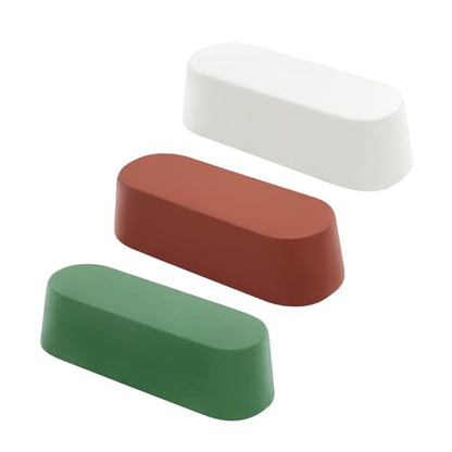 SCOTTCHEN Buffing Polishing Cutting Compounds 7.4 Oz. Kit - Green Fine/White Medium/Brown Coarse - 3 PCS - size: 7.4 Oz. - Green Fine/White Medium/Brown Coarse
