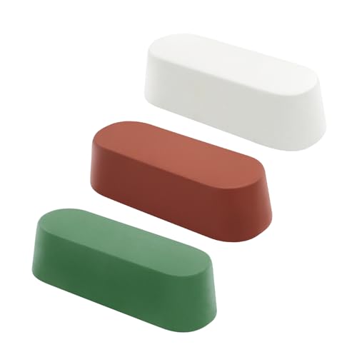 SCOTTCHEN Buffing Polishing Cutting Compounds 7.4 Oz. Kit - Green Fine/White Medium/Brown Coarse - 3 PCS - size: 7.4 Oz. - Green Fine/White Medium/Brown Coarse