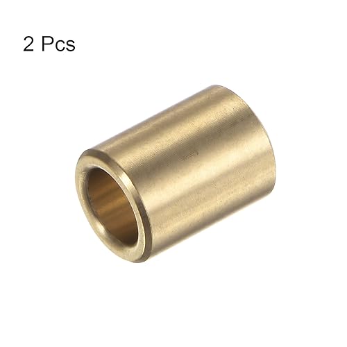 HARFINGTON 2pcs Sleeve Bearings 1/4" Bore 3/8" OD 1/2" Length Wrapped Oilless Bushing Brass Alloy for Transmission Conveyor Systems - size: 1/4" x 3/8" x 1/2"