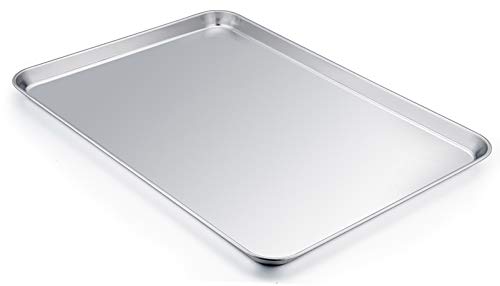 TeamFar Baking Sheet, 20" x 14" x 1" Stainless Steel Cookie Sheet Pans - size: 20" & 20"