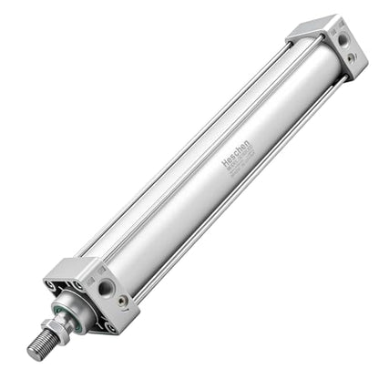 Heschen Tie-Rod Pneumatic Air Cylinder, SC 50-300, 50mm Bore, 300mm Stroke, PT 1/4 Port, Double Acting, Adjustable Cushion, Self-Lubricating Actuator for Industrial & Woodworking - size: 300mm Stroke