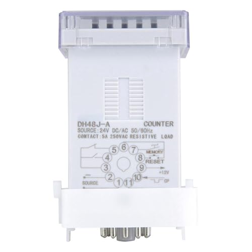DH48J ‑ A Timer Relay, Digital Counter Delay Time Relay with LED Display 1 ‑ 999900 11 ‑ Pin, 24V AC/DC