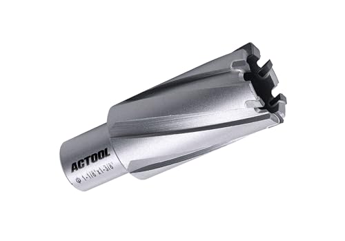 1-1/8'' Diameter x 1-3/8'' Depth of Cut Carbide Tipped TCT ANNULAR Cutter with 3/4'' Weldon Shank - size: 1-1/8'' x 1-3/8''