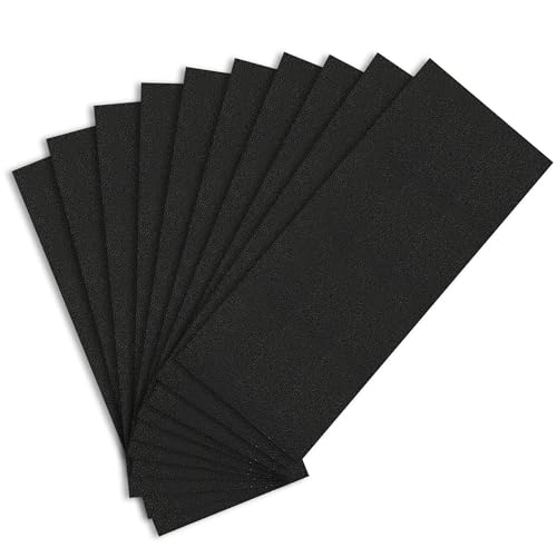 Sand Paper Variety Pack, 10PCS Wet/Dry Coarse Sandpaper for Wood Metal Crafts and Car Sanding, 80 Grit, 9 x 3.6 Inch - size: 80-Grit