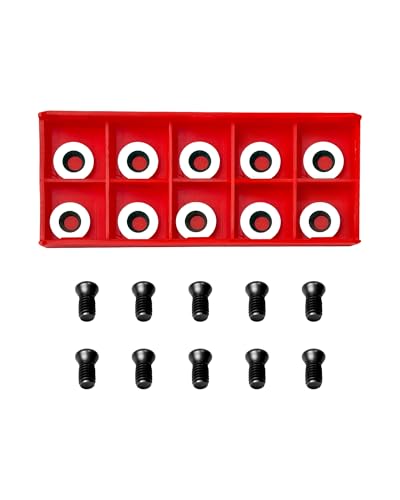 10Pcs 12mm Round Carbide Inserts, Indexable Replacement Cutters Inserts - size: 12mm