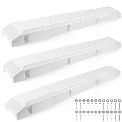 Boat Dock Fender with Screws,PVC Marine for Boat Dock Vertical Pole Post or Corner Dock(24 inch,38 inch,48 inch,72 inch,31.5 inch) - style: White 48in 3Pack
