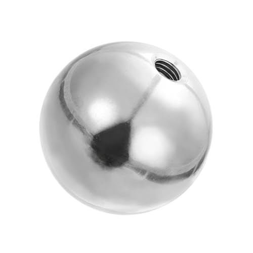 PATIKIL M8 x 45mm Ball Nuts Knob, 304 Stainless Steel Round Solid Silver Light Fixture Decorative Screw Cap Cover Machinery Hardware - size: M8x45mm