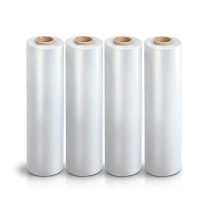 Alliance Stretch Film Hand Bundling - Clear, 18" x 1500ft, 80 Gauge, 4 Pack, Industrial Heavy Duty Shrink Wrap for Packing, Shipping, Pallet, and Moving Supplies - size: 4 PACK, style: 18 in X 1500 FT | 80G