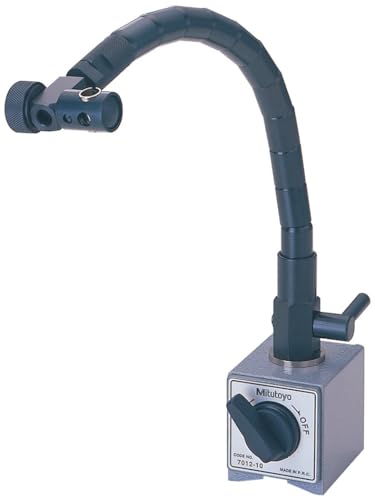 Mitutoyo 7012-10, Flexable Magnetic Base, for 3/8 and 6mm/8mm Stems, On/Off Switch, 132 Lbf Magnetic Pull - size: Magnetic Base, Flexible Post