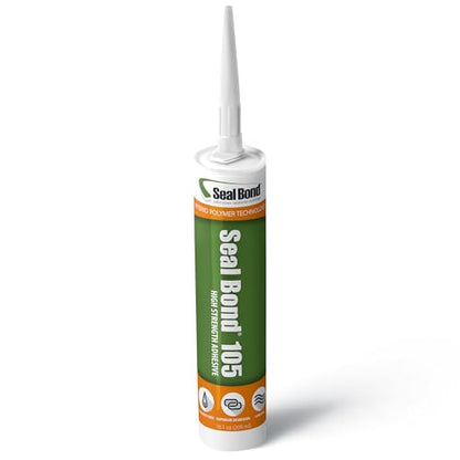 105 Industrial & Marine Adhesive Sealant, Waterproof, 10.1 oz, White - color: White