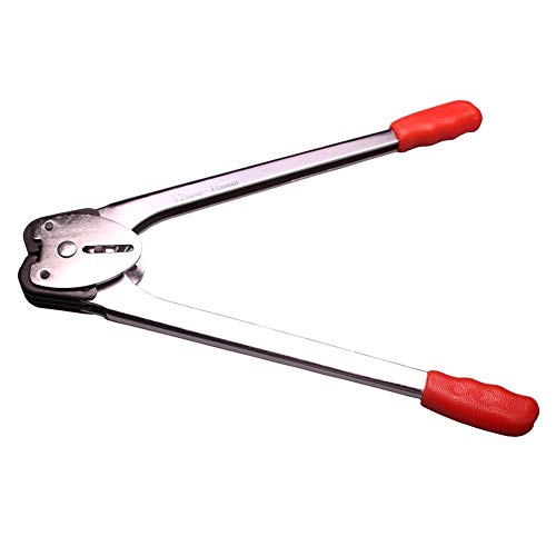 Strapping Tools Sealer Manual Banding Tool for Polyproplyn Polyester Strap - color: Red Sealer