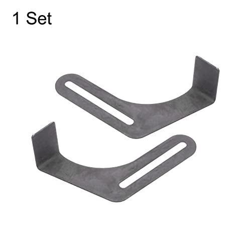 HARFINGTON 2pcs Bench Grinder Tool Rest 7.87" Carbon Steel Bracket Tool Part Set with Screw for Bench Grinder Polisher, Black - size: 7.87"