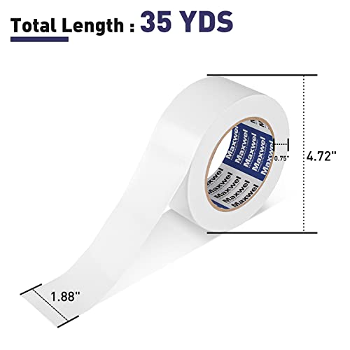 Duct Tape White Heavy Duty Waterproof Duct Tape for Home Repair - color: White