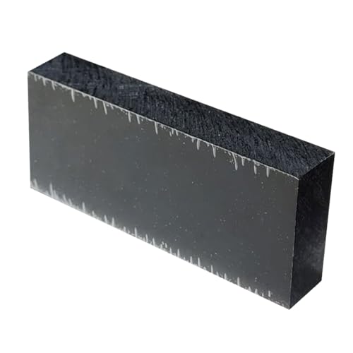 High-Density Polyethylene (HDPE) Plastic Block 1" Thick - 4" x 12" HDPE Plastic Sheet for Machining,Home Improvements,DIY Projects(Black 1 PCS) - color: Black, size: 1" x 4" x 12"