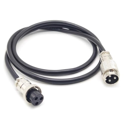 3.28 ft GX20 3 Pin Male to Female Cable, GX20 3Pins Female to Male Head Aviation Cordset Electrical Connector Panel Mount Circular Metal Adapter Cordset for Ships 7A 250V 15AWG (1meter) - size: GX20 3Pin