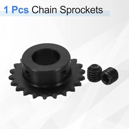 uxcell #25 Chain Roller Sprocket 17mm Bore 47.5mm OD 22 Tooth C45 Steel - size: 17mm Bore 47.5mm OD, 22 Tooth