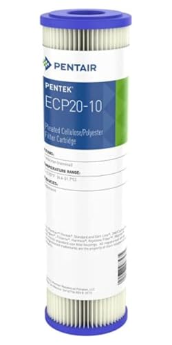 Pentair Pentek ECP20-10 10" x 2.5" Sediment Water Filter, 20 Micron - size: Pack of 1, style: 20 Micron - Blue