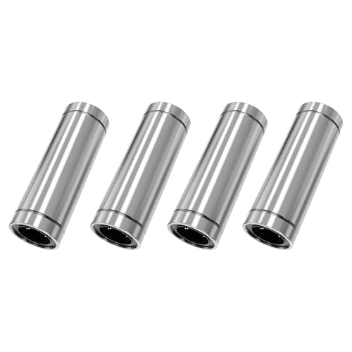 4PCS LM8LUU Linear Ball Bearings, 8mm Bore Dia, 15mm OD, 45mm Length with Double Side Rubber Seal Linear Rail for CNC,3D Printer - size: LM8LUU Size 8x15x45mm