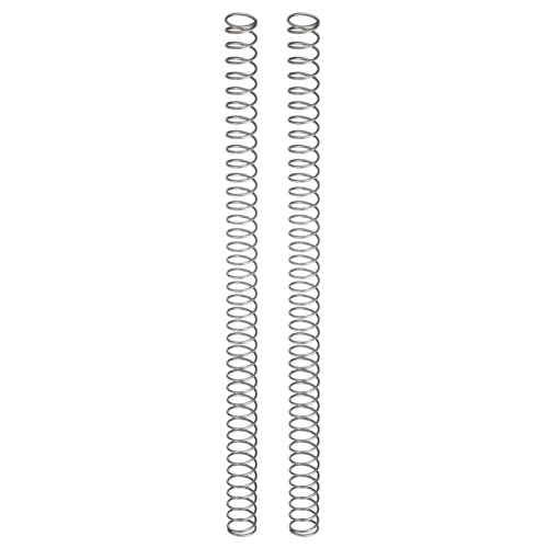 uxcell 2Pcs Compression Spring, 17mm OD, 1.5mm Wire Size, 300mm Free Length, Spring Steel Construction Extended Mechanical Compression Springs for Shop and Home Repairs, Silver Tone - size: 17mm x 1.5mm x 300mm