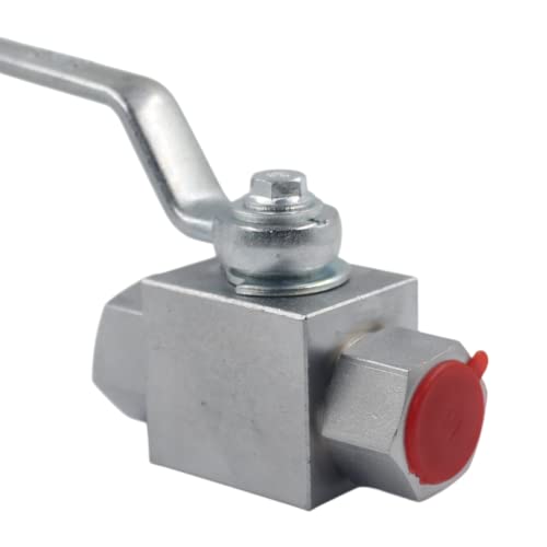 High Pressure Hydraulic Ball Valve KHB 3/4'' NPT, Shut-Off 2 Way Ball Valve, 3/4 Inch Hydraulic Valve 5000 PSI - size: KHB 3/4NPT(2 Way)