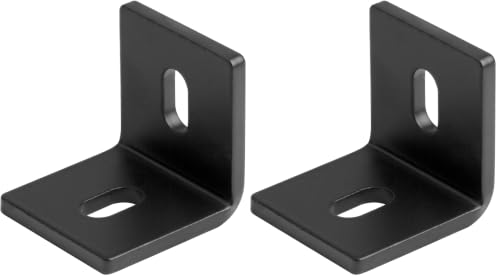 10 PCS 2" x 1-7/8" Heavy Duty L Brackets, Heavy Slotted Corner Brace Fits 3/8" Bolt, Max Load 400 lbs, Thickness 3/16"(6 Gauge) (Pack of 2) - size: 2" x 2" x 1-7/8" (Pack of 2)
