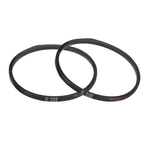 uxcell 2Pcs O-430 O Type V-Belt 430mm/16.9" Inner Length x 0.39" Width x 0.24" Height, O-Type Closed-Loop Rubber Transmission Belt - size: O-430