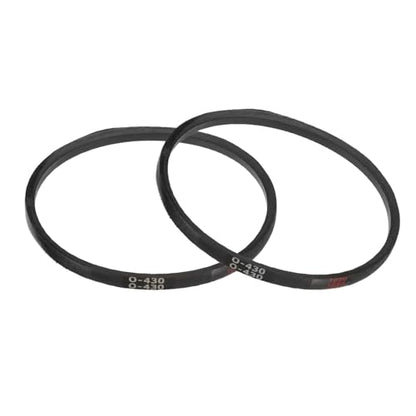 uxcell 2Pcs O-430 O Type V-Belt 430mm/16.9" Inner Length x 0.39" Width x 0.24" Height, O-Type Closed-Loop Rubber Transmission Belt - size: O-430