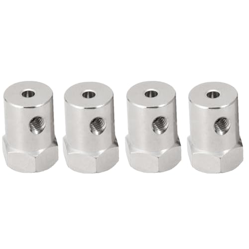 4PCS 3mm Stainless Steel Hex Shaft Coupling Motor Flexible Coupler - color: 3mm