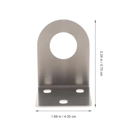 Angoily 1 Set Faucet Bracket, Wall Mounting Rack 1/2 Inch L Bracket Wrench Sink Holder Mounts, Undermount Sink Support Wall Plate Holder with Screws