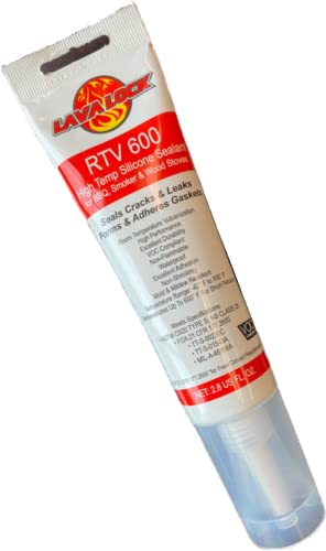LavaLock RTV 600 F BBQ Grill Smoker Sealer & Gasket Maker High Temp Silicon Adhesive 3 oz. (2.8 Fluid Ounce)