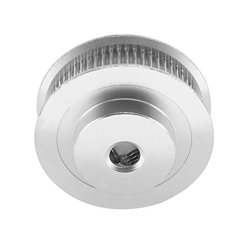 2PCS GT2 Timing Pulley Aluminum Alloy Timing Belt Pulley Synchronous Wheel 3D Printer Accessories for 6mm Width Timing Belt (60 Teeth Bore 8mm) - size: 60 Teeth Bore 8mm