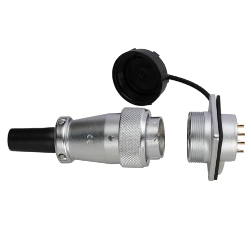 WS24 12 Pin Aviation Circular Power Electrical Connector 10A Male Cable Plug + Female Panel Socket Dustproof Industrial Metal Shell - size: 12 pin 10A