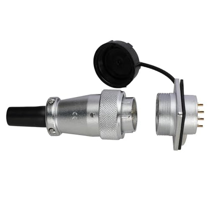 WS24 12 Pin Aviation Circular Power Electrical Connector 10A Male Cable Plug + Female Panel Socket Dustproof Industrial Metal Shell - size: 12 pin 10A