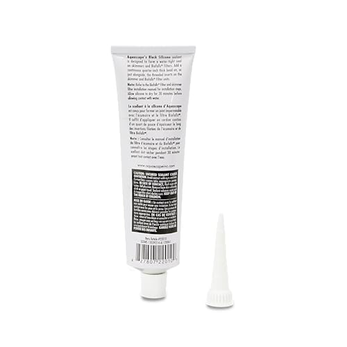 Aquascape Black Silicone Sealant – Fish-Safe Waterproof Silicone for Ponds, Aquariums, Terrariums, and Home Repairs, 4.7 oz Tube, 22010 - color: Black, size: 4.7-ounce / Black