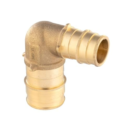 Pex A Full Flow Expansion Brass Fitting 3/4"x 1" Elbow For Pex-A Tubing Connection, ASTM F1960-50 Pieces,(PEX1960039-50PCS) - size: Pack of 50, style: 3/4"x 1"