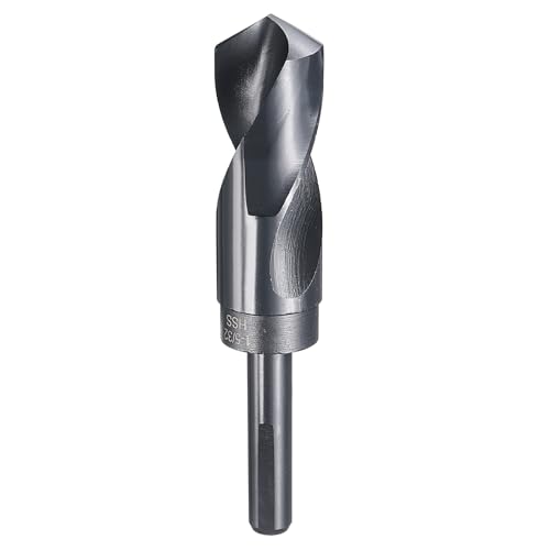 HARFINGTON 1-5/32" Drill Bit 1/2" Reduced Shank 3-Flat 4241 HSS 118° - size: 1-5/32" with 1/2" Shank