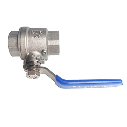 3/4"" Female Ball Valve NPT Thread 316 Stainless Steel Full Port Ball Valve WOG1000 - size: 3/4 inch