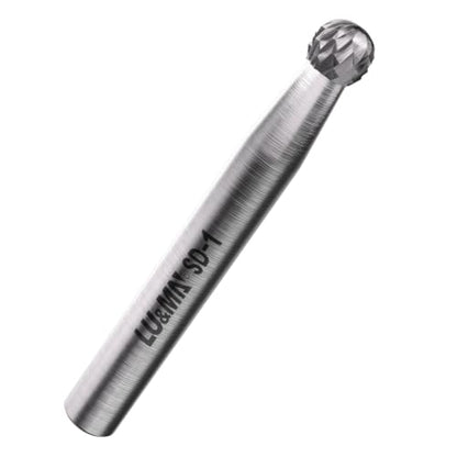 LU&MN SD-1 Tungsten Carbide Burr, 7/32" Head 1/4" Shank, 1pcs - size: SD-1